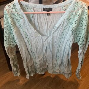 Light blue long sleeve shirt